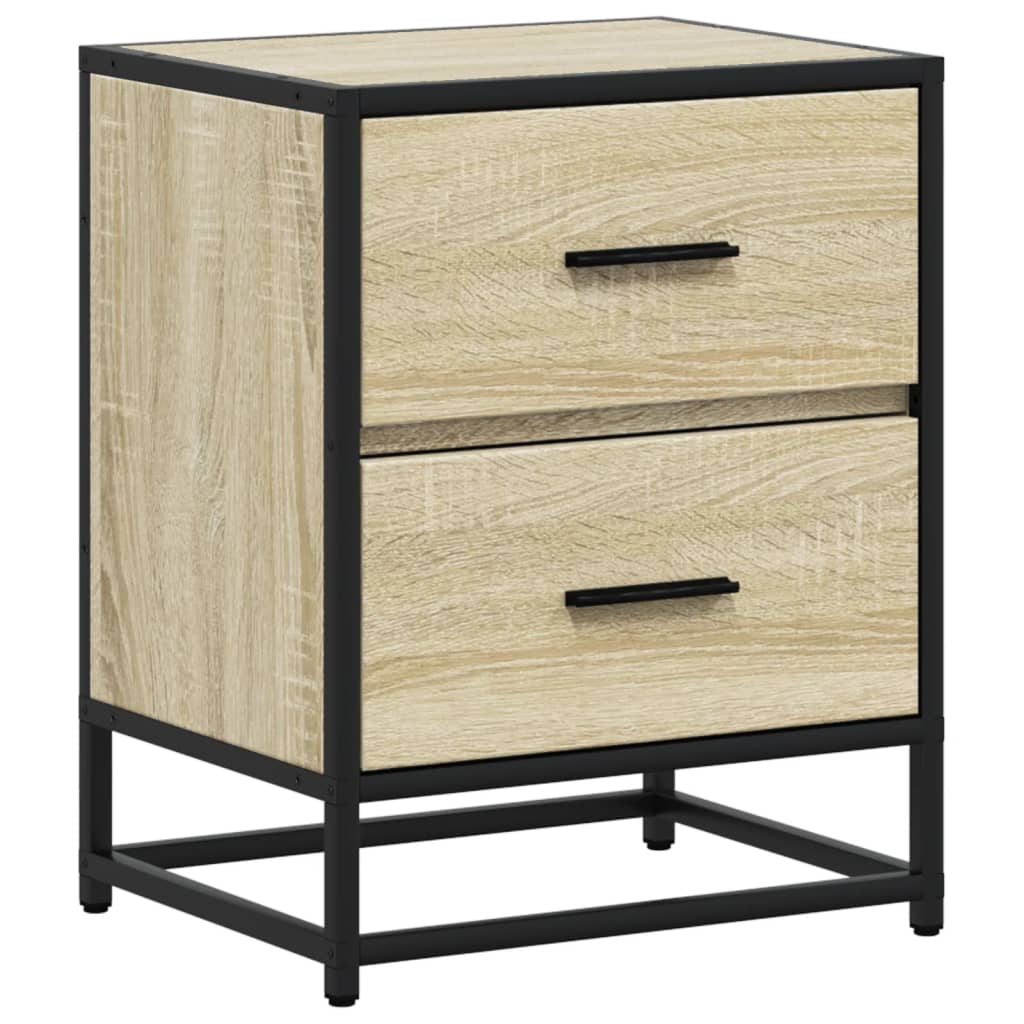 Sonoma Oak Bedside Cabinet - 40x31x50 cm Engineered Wood