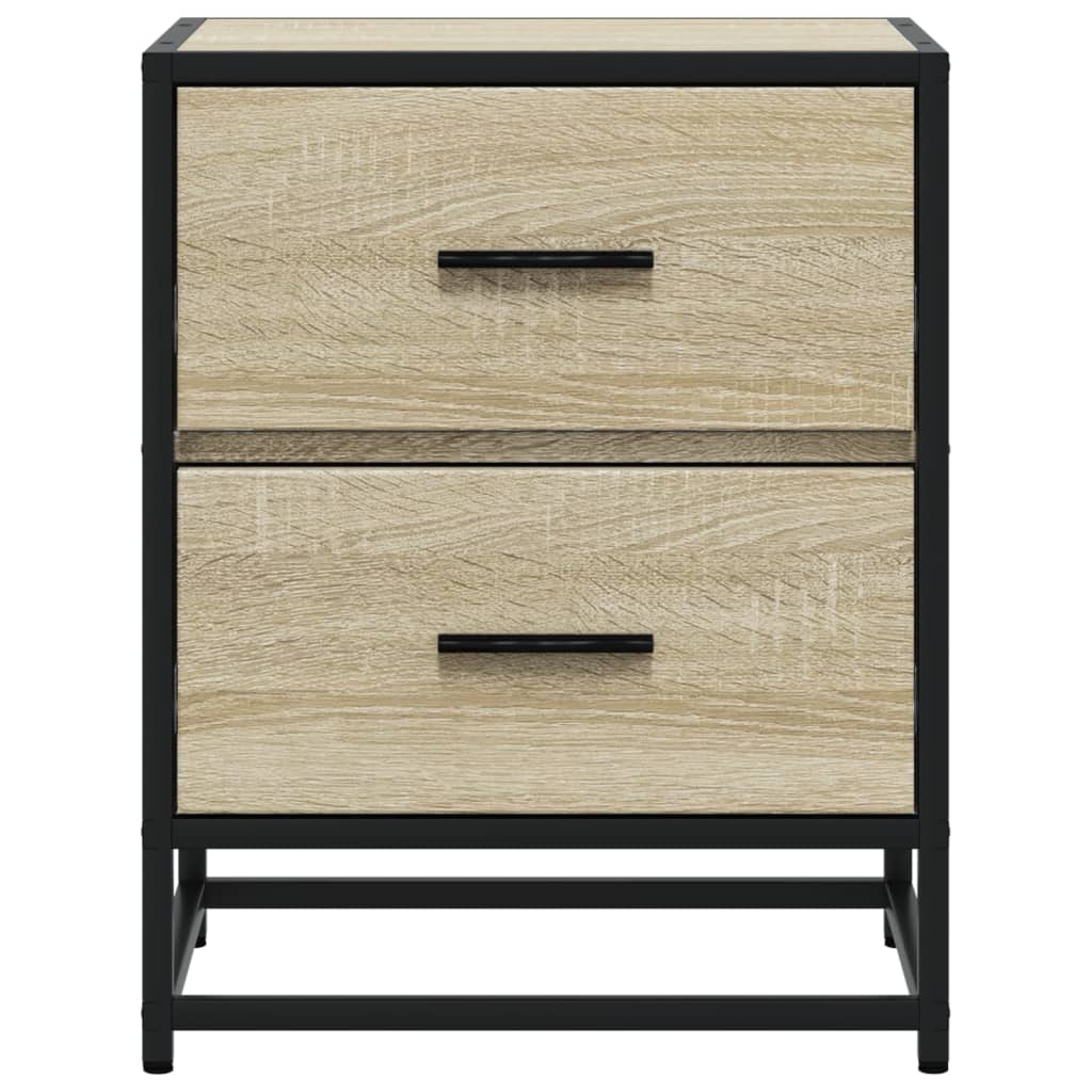 Sonoma Oak Bedside Cabinet - 40x31x50 cm Engineered Wood