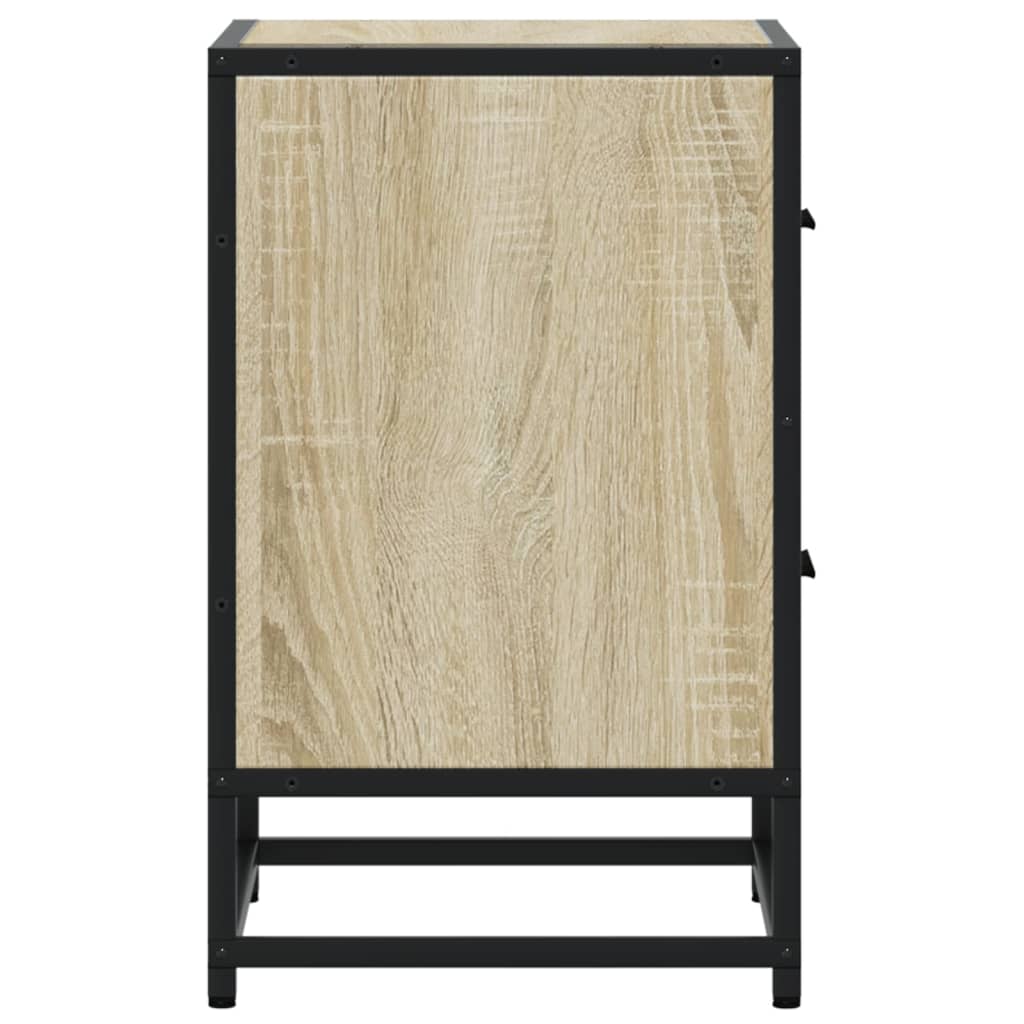 Sonoma Oak Bedside Cabinet - 40x31x50 cm Engineered Wood