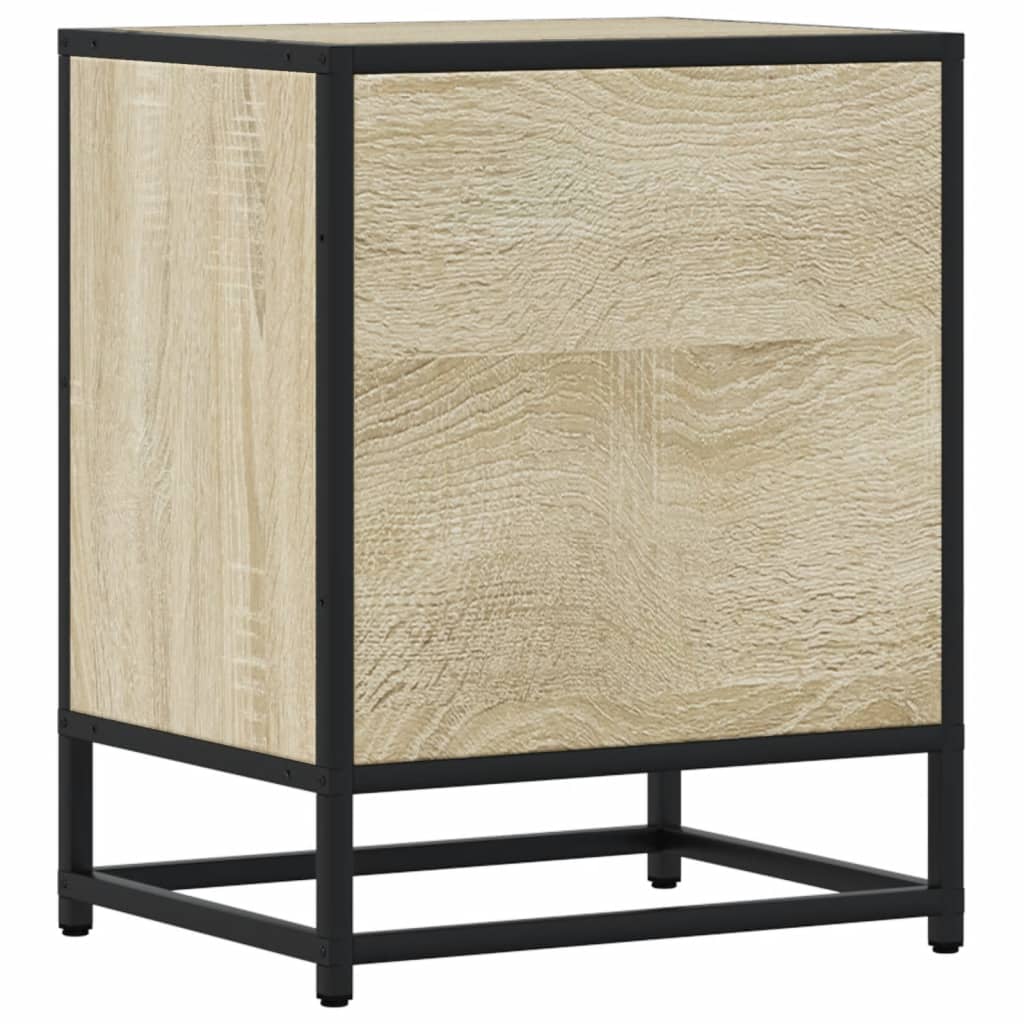 Sonoma Oak Bedside Cabinet - 40x31x50 cm Engineered Wood