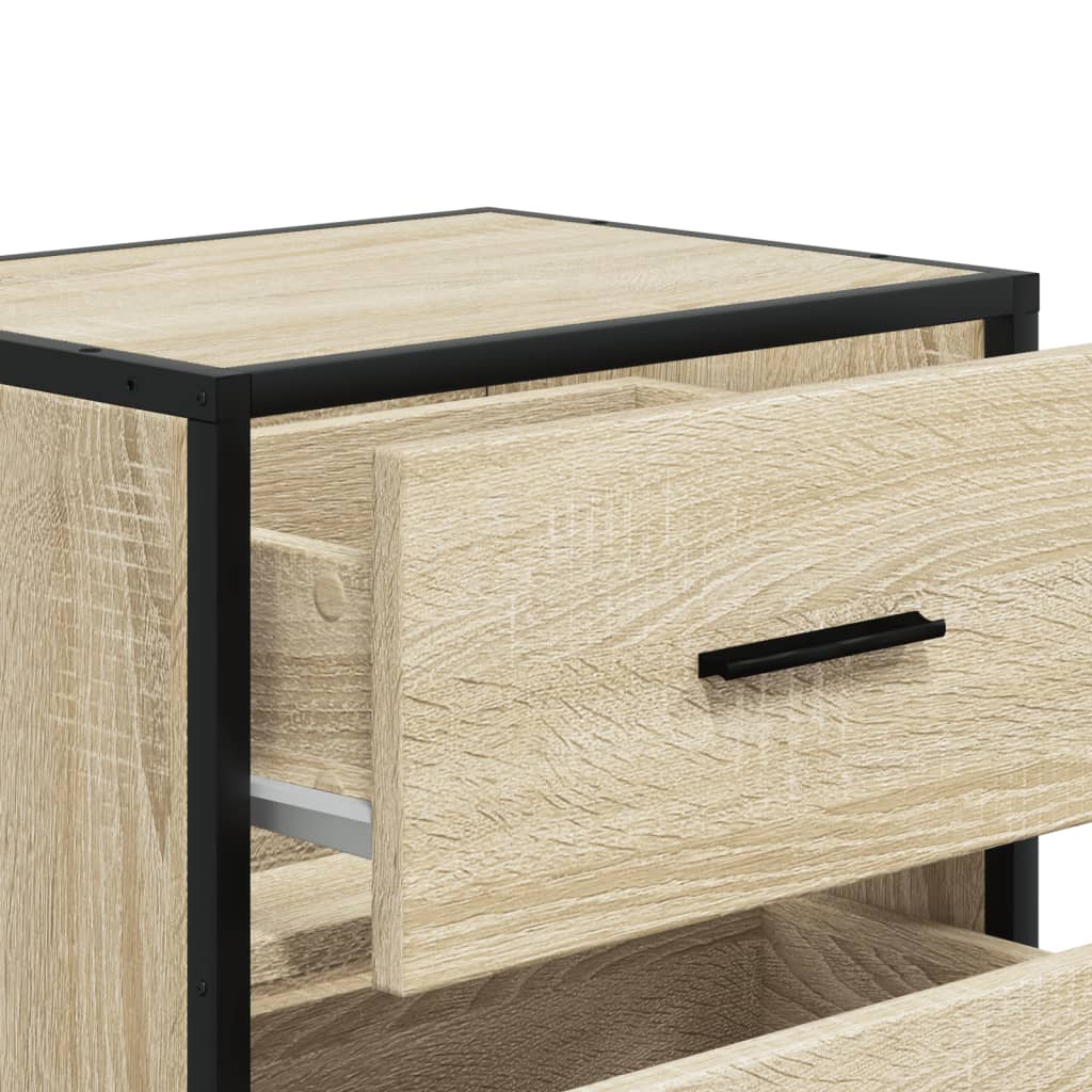 Sonoma Oak Bedside Cabinet - 40x31x50 cm Engineered Wood