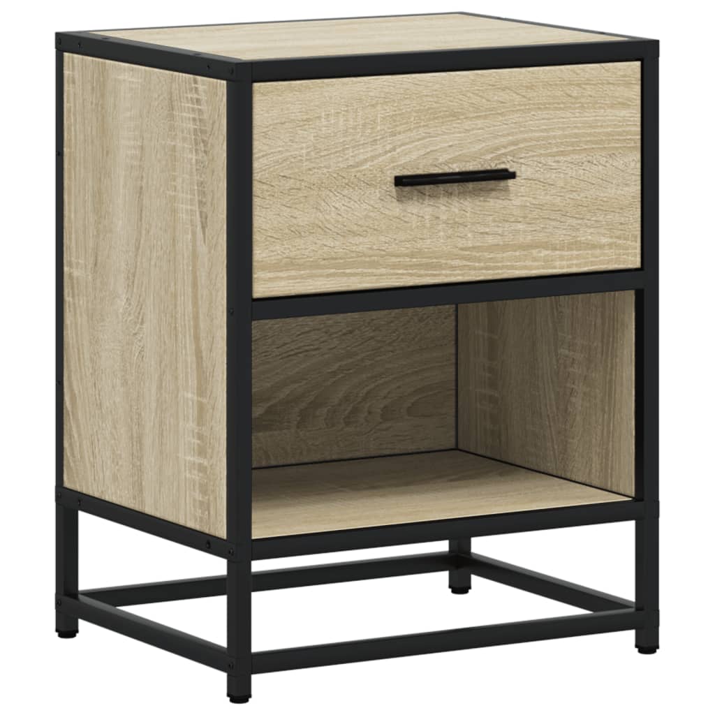Sonoma Oak Bedside Cabinet - 40x31x50 cm, Engineered Wood