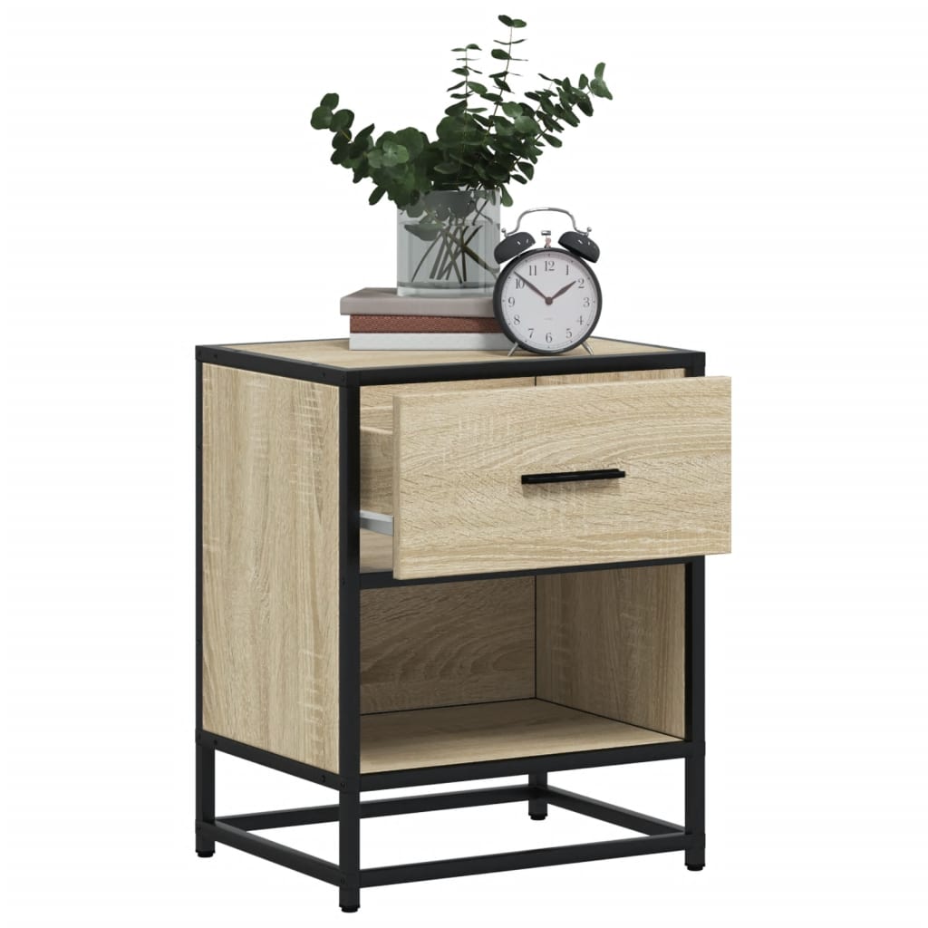 Sonoma Oak Bedside Cabinet - 40x31x50 cm, Engineered Wood