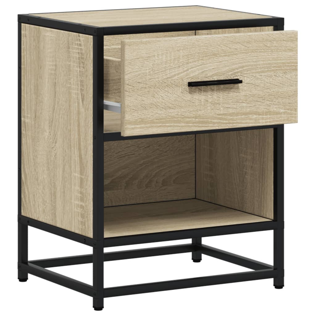 Sonoma Oak Bedside Cabinet - 40x31x50 cm, Engineered Wood