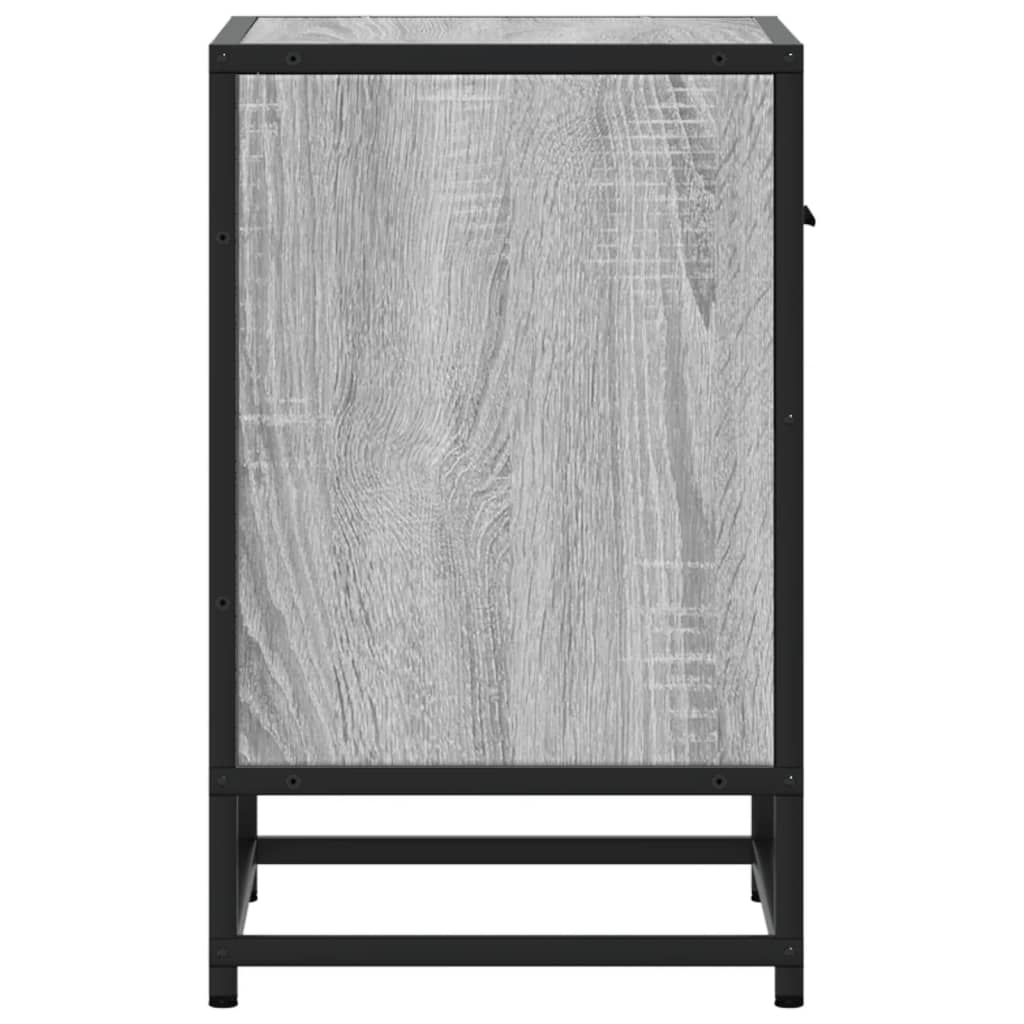 Grey Sonoma Bedside Cabinet 40x31x50 cm - Engineered Wood
