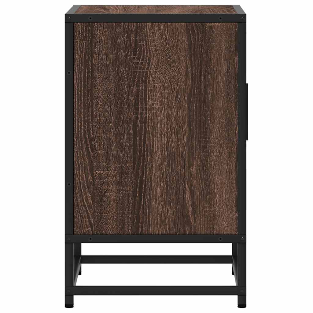 Brown Oak Bedside Cabinets Set - 2 pcs, 40x31x50 cm, Engineered Wood
