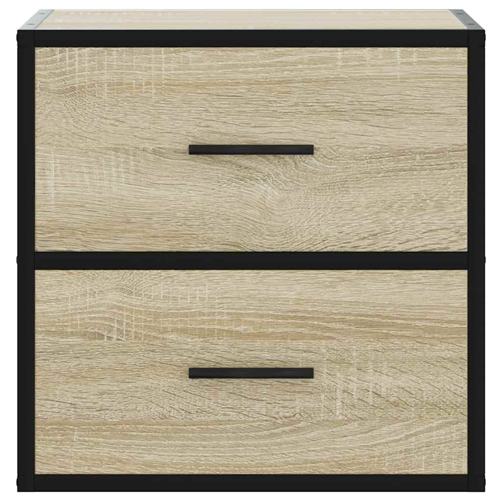 Sonoma Oak Wall-Mounted Bedside Cabinet 40x31x39.5 cm