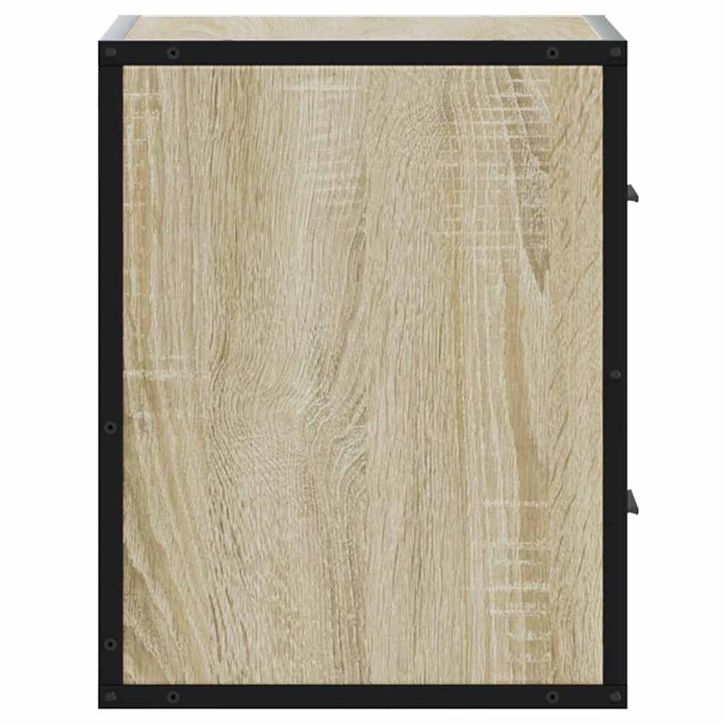 Sonoma Oak Wall-Mounted Bedside Cabinet 40x31x39.5 cm