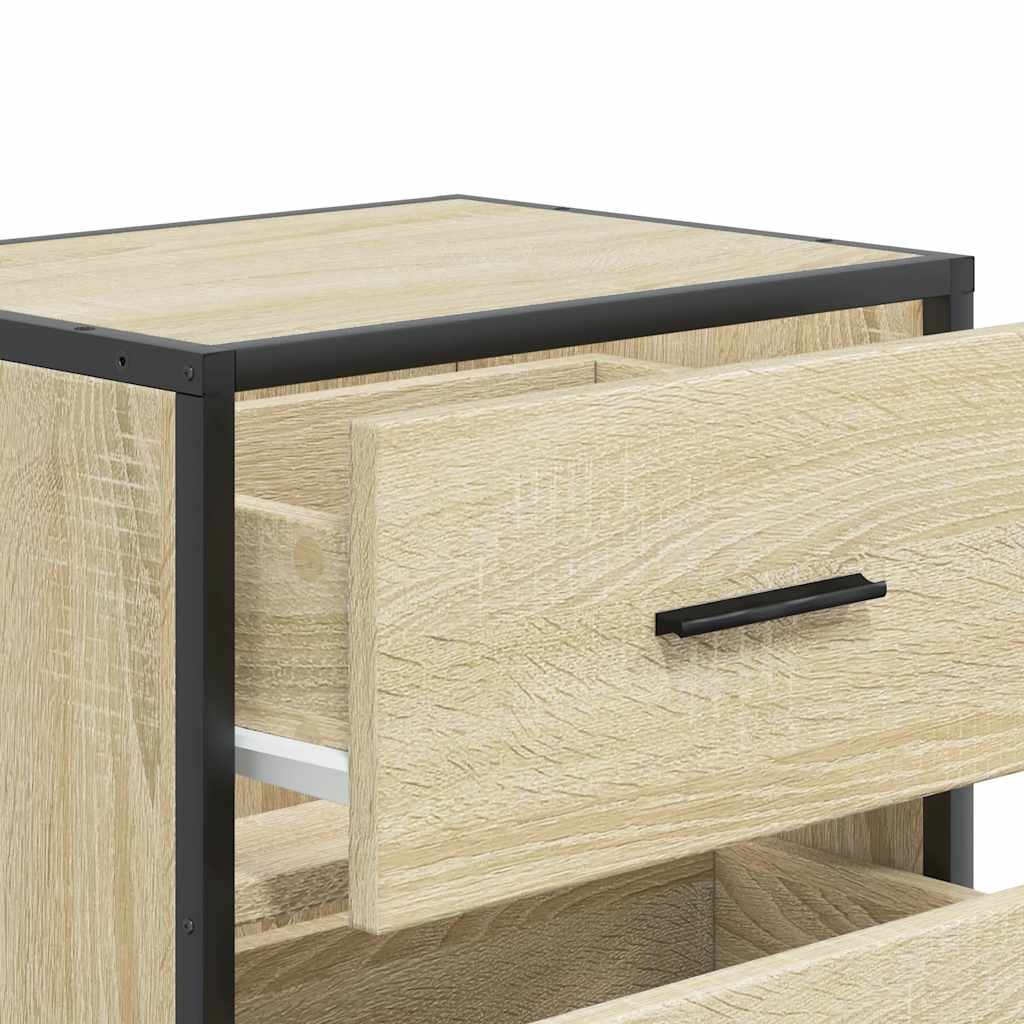 Sonoma Oak Wall-Mounted Bedside Cabinet 40x31x39.5 cm