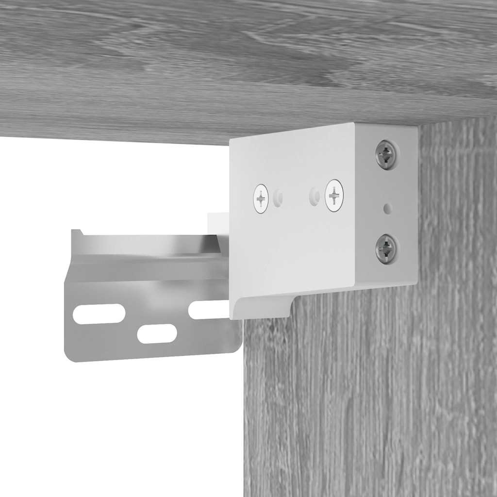 Grey Sonoma Wall-mounted Bedside Cabinet, 40x31x39.5 cm