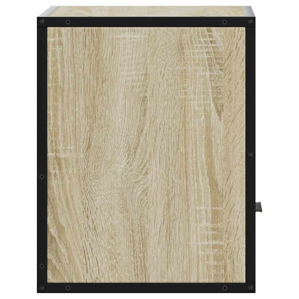 Sonoma Oak Wall-Mounted Bedside Cabinet 40x31x39.5 cm