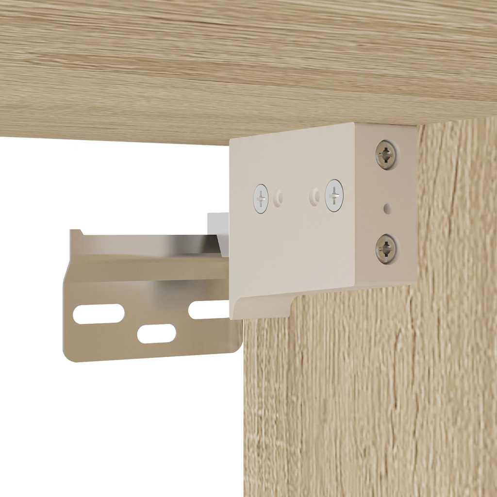 Sonoma Oak Wall-Mounted Bedside Cabinet 40x31x39.5 cm
