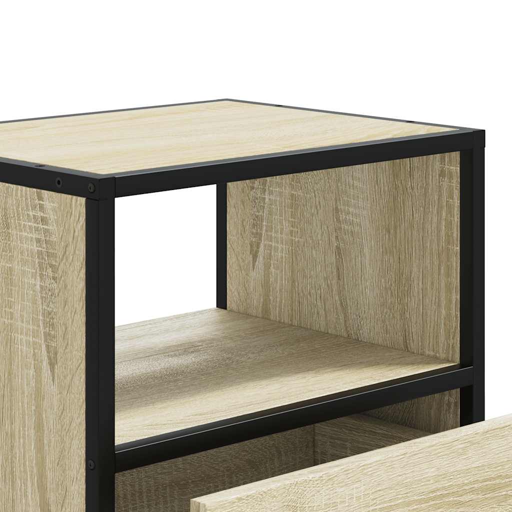 Sonoma Oak Wall-Mounted Bedside Cabinet 40x31x39.5 cm