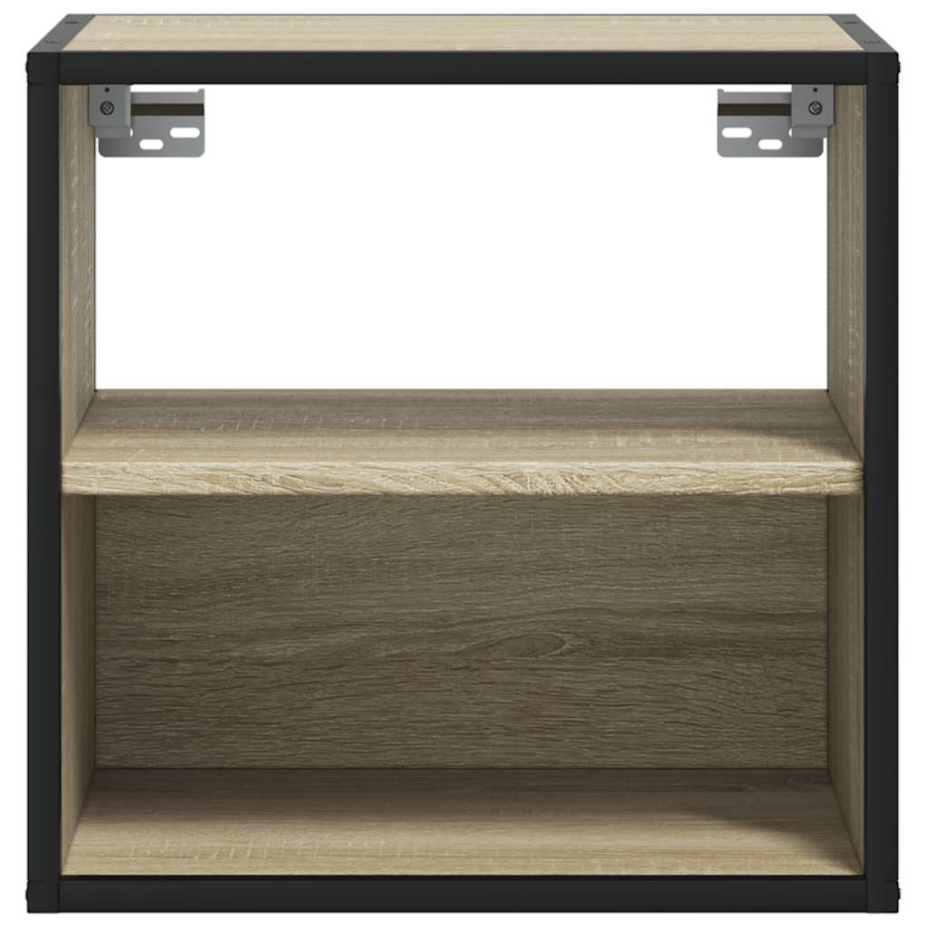 Sonoma Oak Wall-Mounted Bedside Cabinet 40x31x39.5 cm