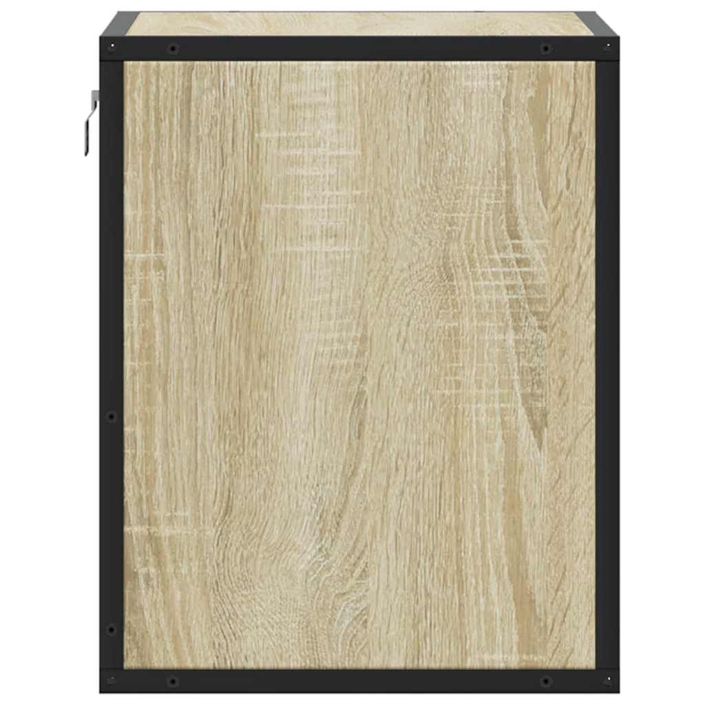 Sonoma Oak Wall-Mounted Bedside Cabinet 40x31x39.5 cm