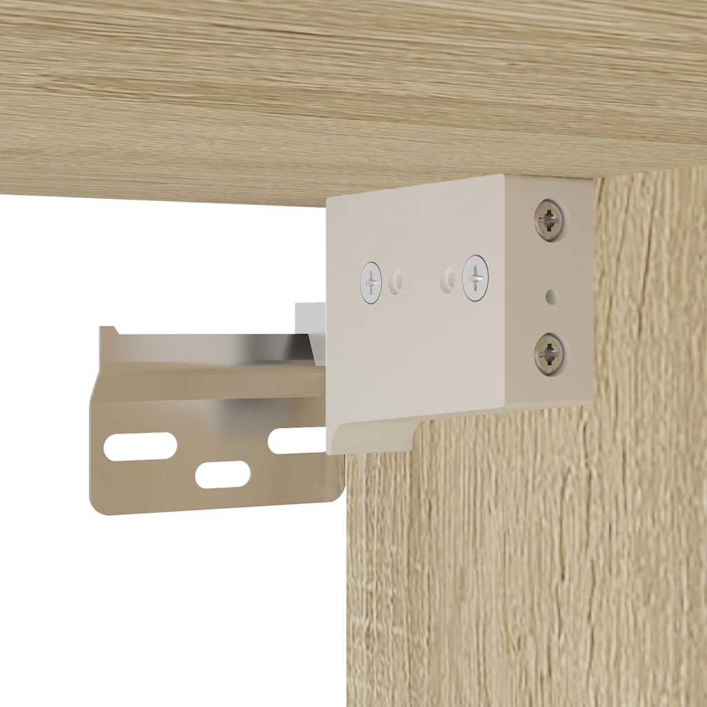 Sonoma Oak Wall-Mounted Bedside Cabinet 40x31x39.5 cm
