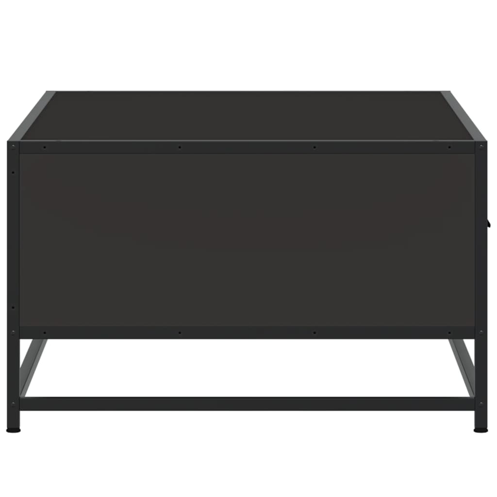 Coffee Table Black 90x57x35 cm Engineered Wood and Metal