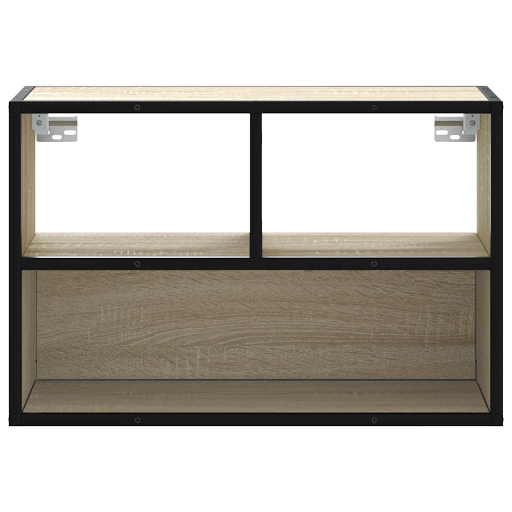 TV Cabinet Sonoma Oak 60x31x39.5 cm Engineered Wood and Metal