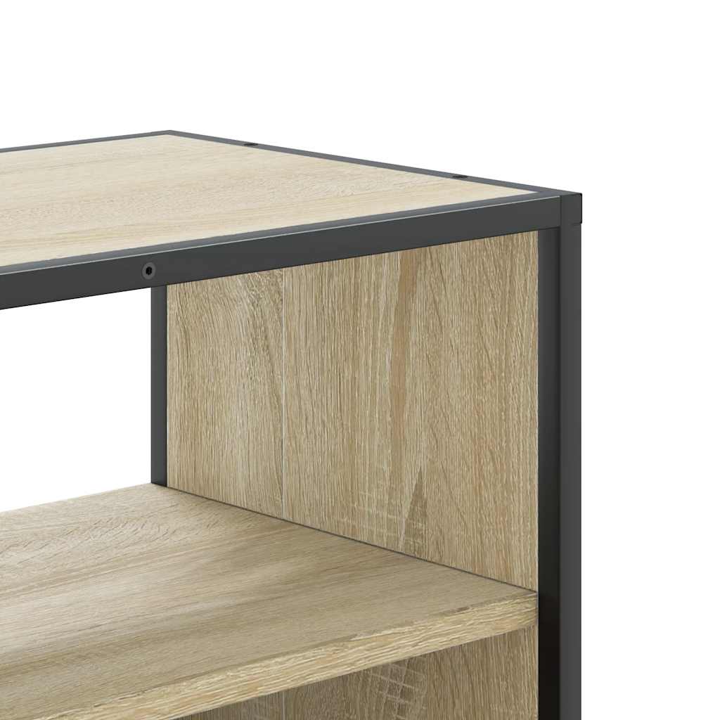 TV Cabinet Sonoma Oak 60x31x39.5 cm Engineered Wood and Metal