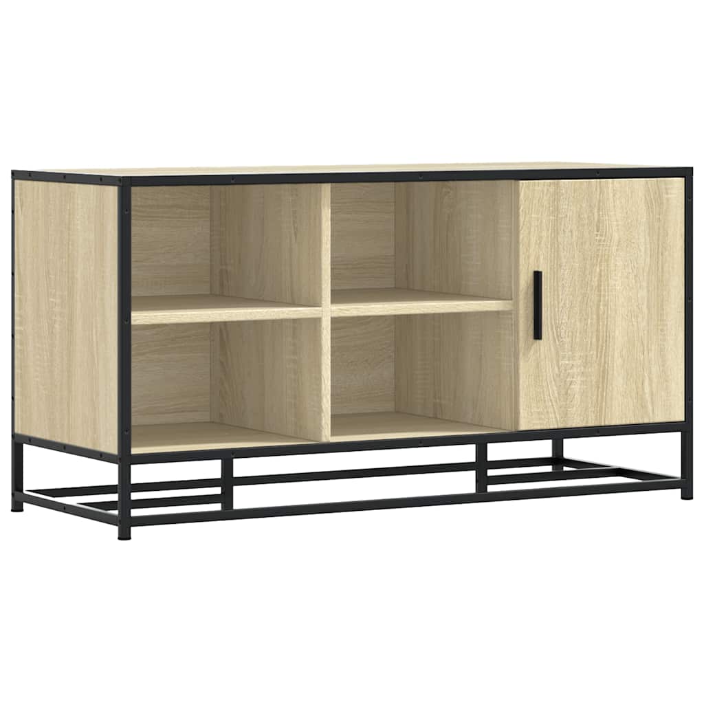 Sonoma Oak Shoe Bench 100x40x53.5 cm | Engineered Wood & Metal