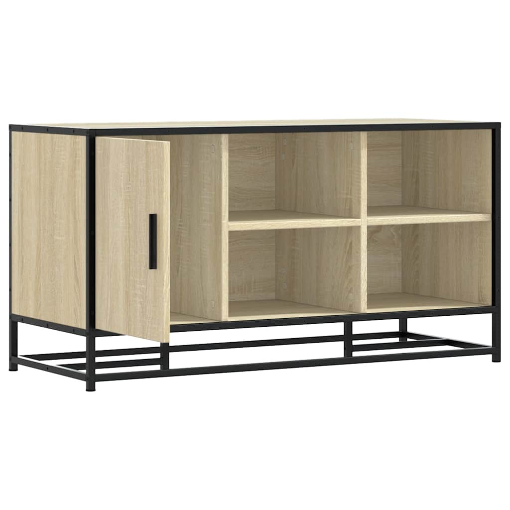 Sonoma Oak Shoe Bench 100x40x53.5 cm | Engineered Wood & Metal