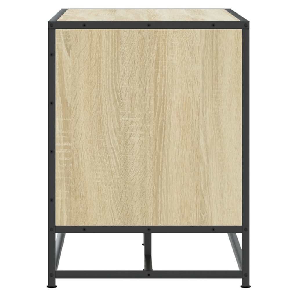 Sonoma Oak Shoe Bench 100x40x53.5 cm | Engineered Wood & Metal