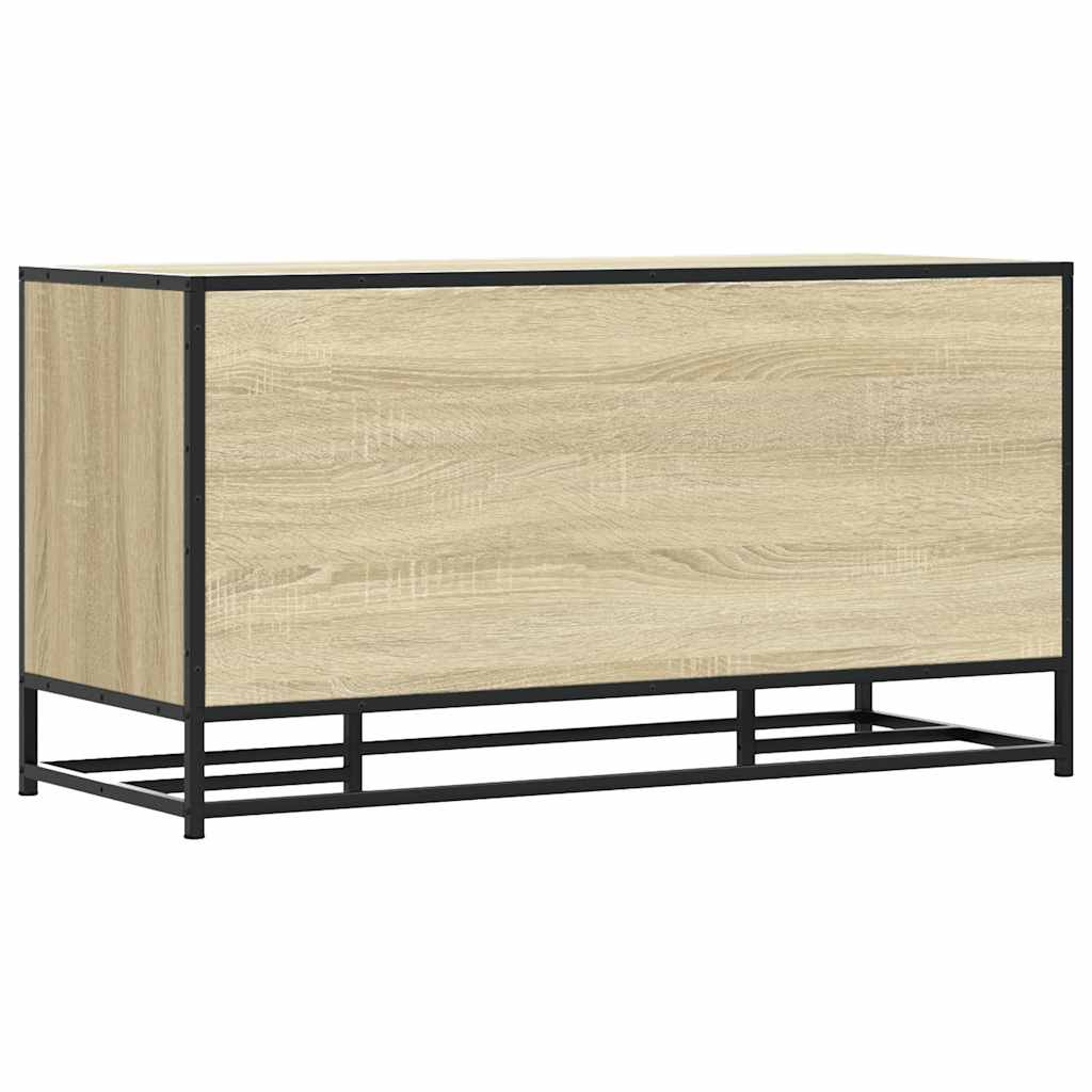 Sonoma Oak Shoe Bench 100x40x53.5 cm | Engineered Wood & Metal