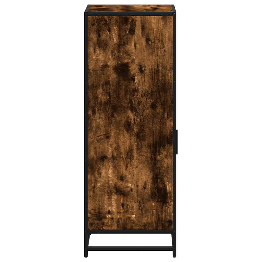 Smoked Oak Bathroom Cabinet 35x37.5x100cm - Engineered Wood