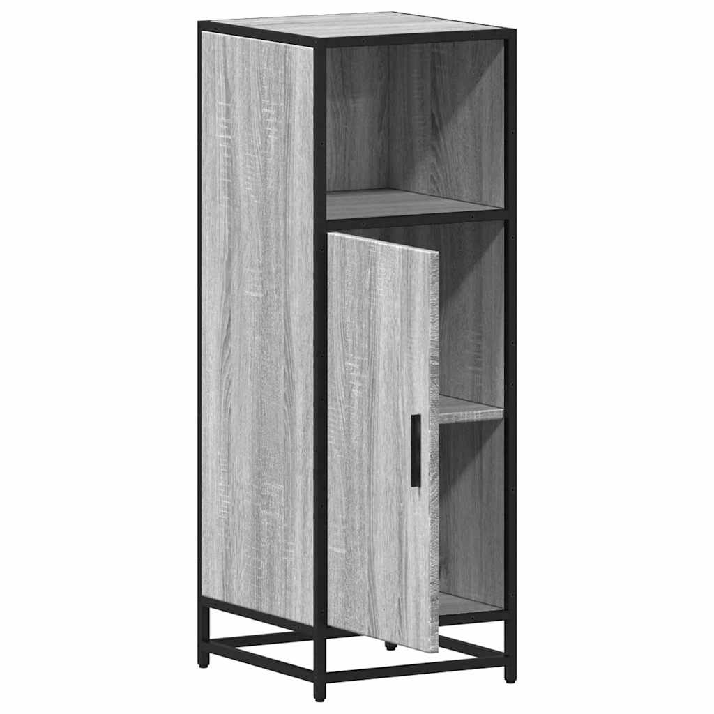 Grey Sonoma Bathroom Cabinet 35x37.5x100 cm - Engineered Wood