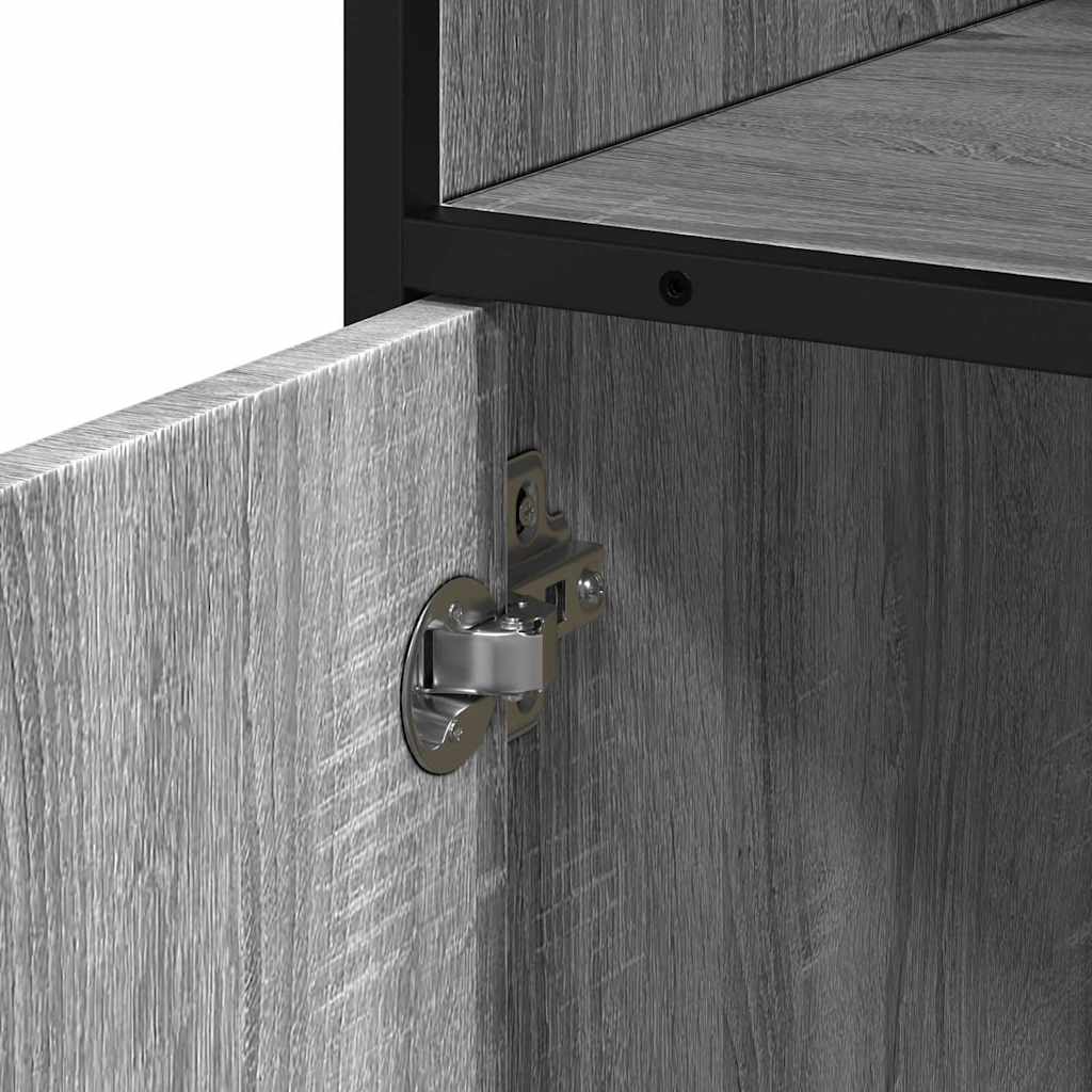 Grey Sonoma Bathroom Cabinet 35x37.5x100 cm - Engineered Wood