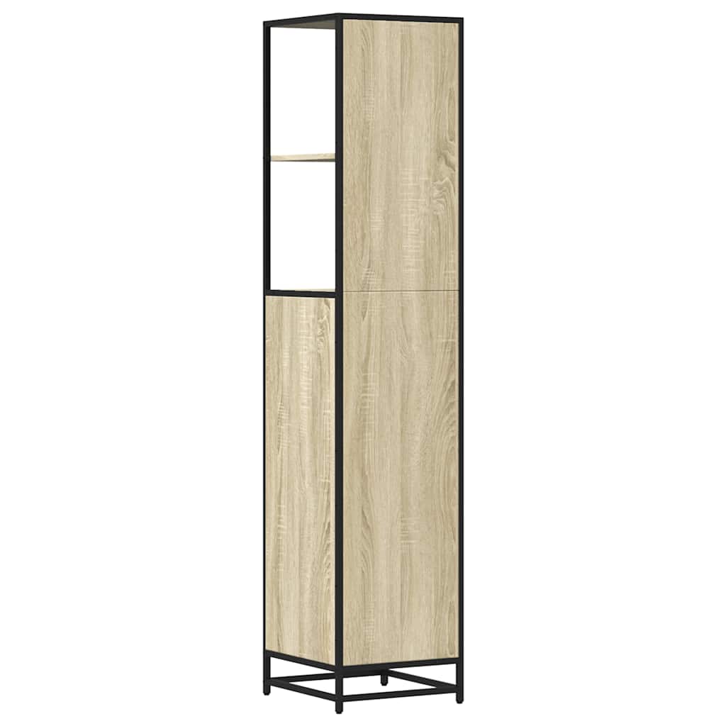 Sonoma Oak Bathroom Cabinet - 35x37.5x166 cm Engineered Wood