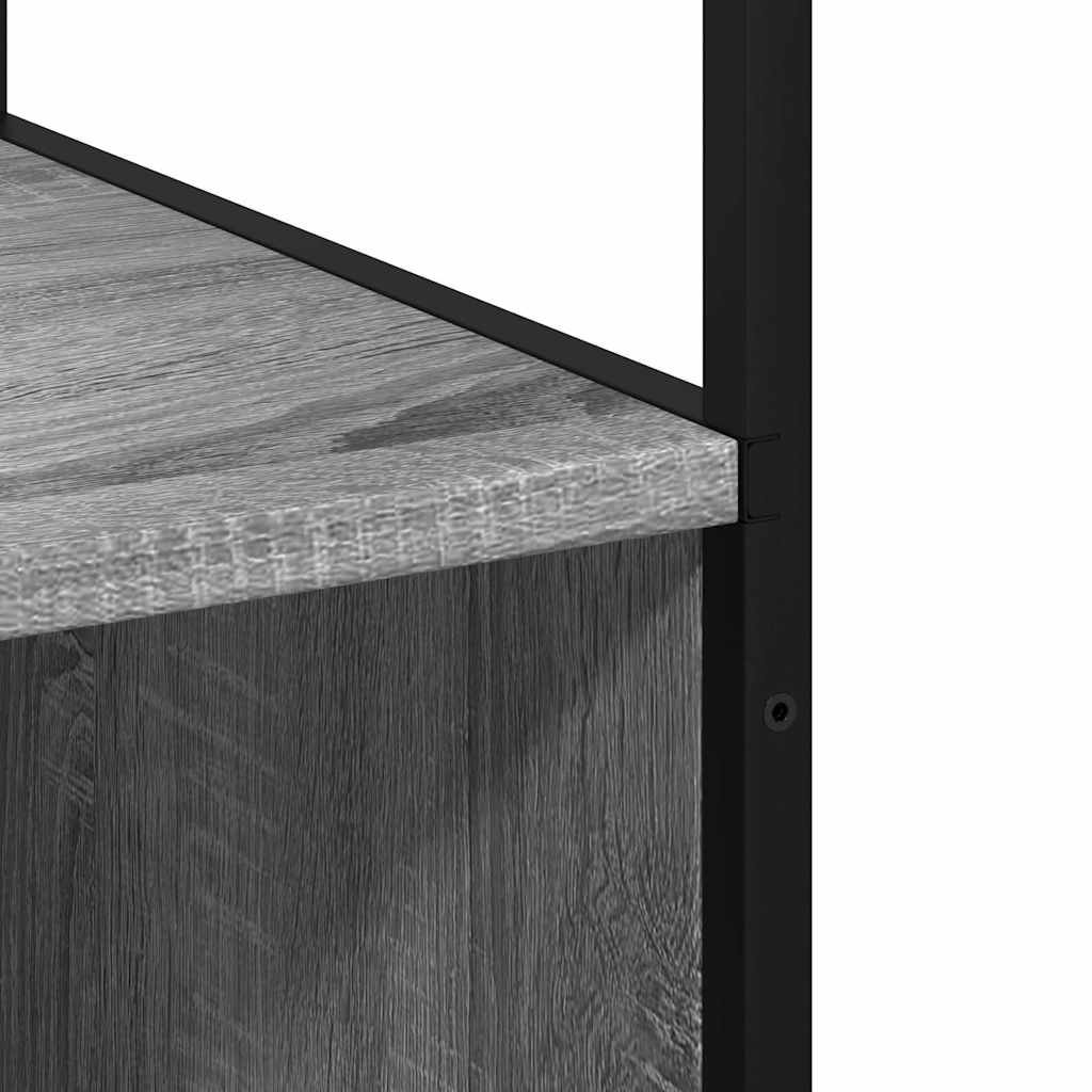 Grey Sonoma Bathroom Cabinet 35x37.5x166 cm - Engineered Wood