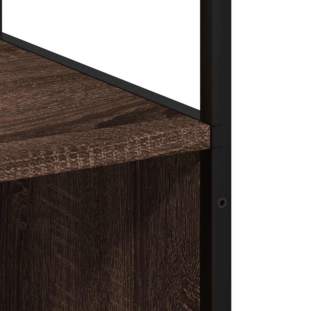 Brown Oak Bathroom Cabinet, 35x37.5x166 cm, Engineered Wood