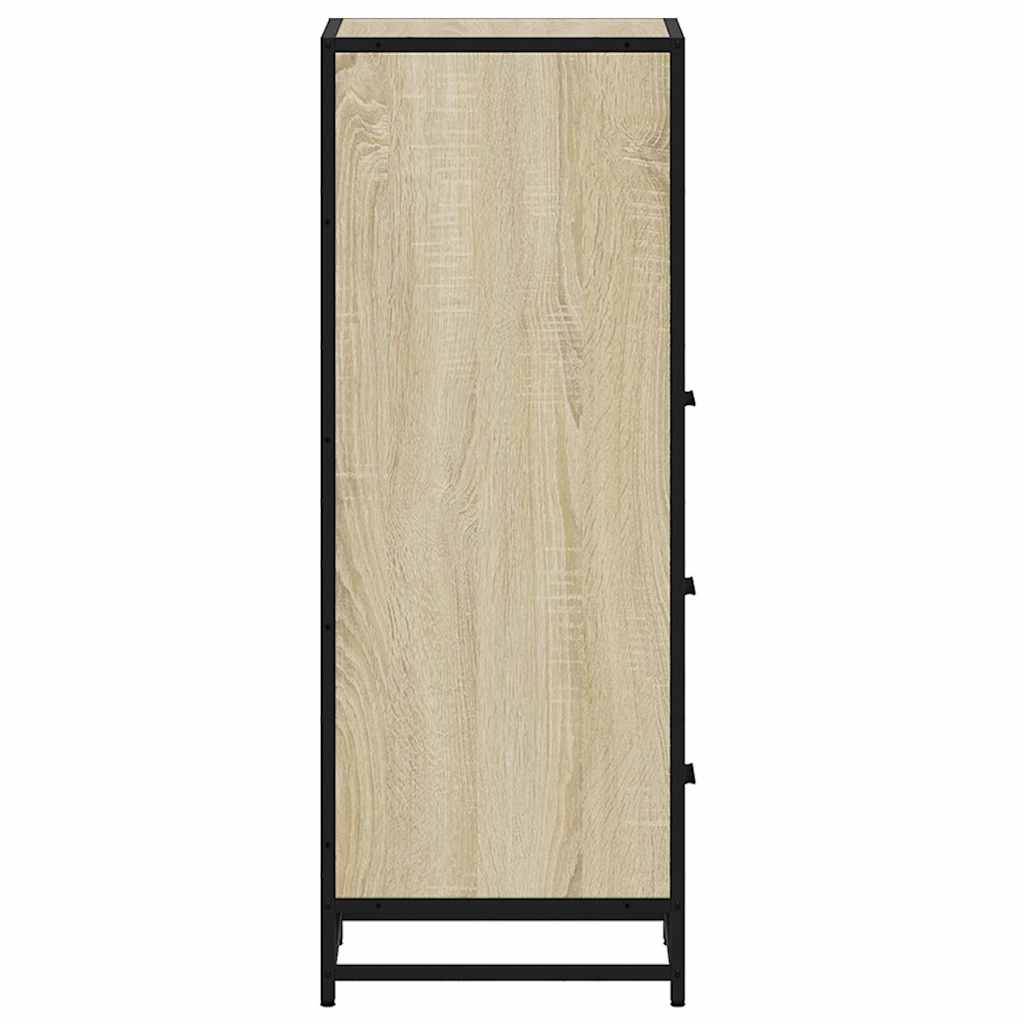 Elegant Sonoma Oak Bathroom Cabinet 35x37.5x100 cm - Engineered Wood