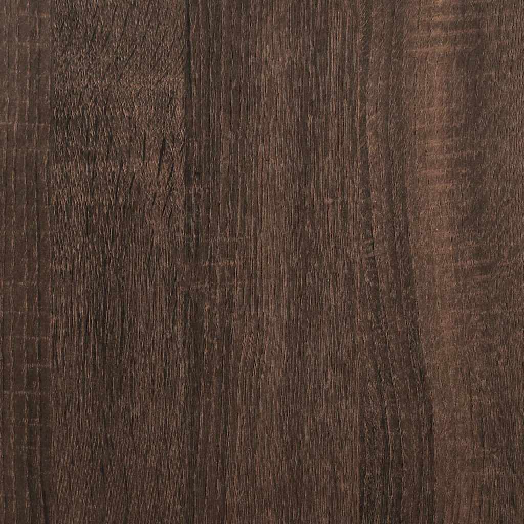 Stylish Brown Oak Bathroom Cabinet 35x37.5x100 cm Engineered Wood