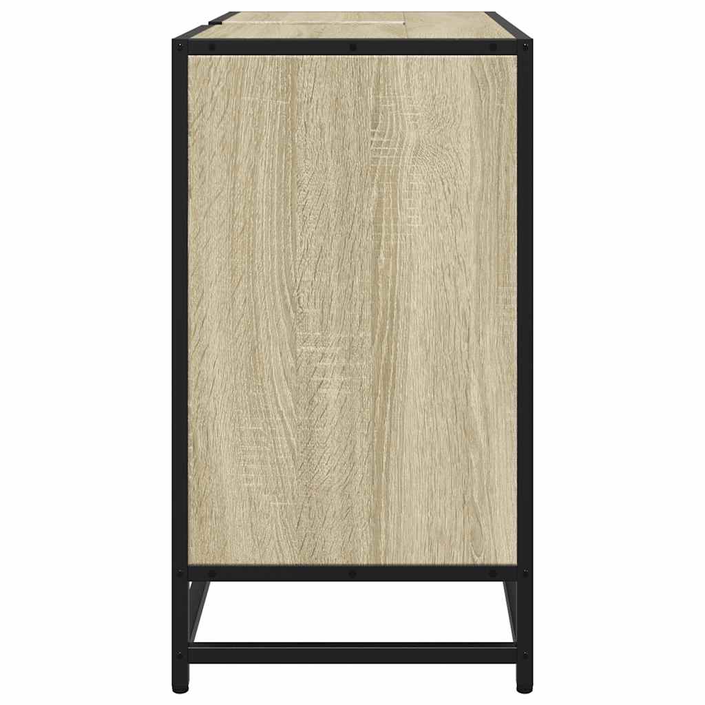 Sonoma Oak Bathroom Sink Cabinet, 65x33x60 cm, Engineered Wood