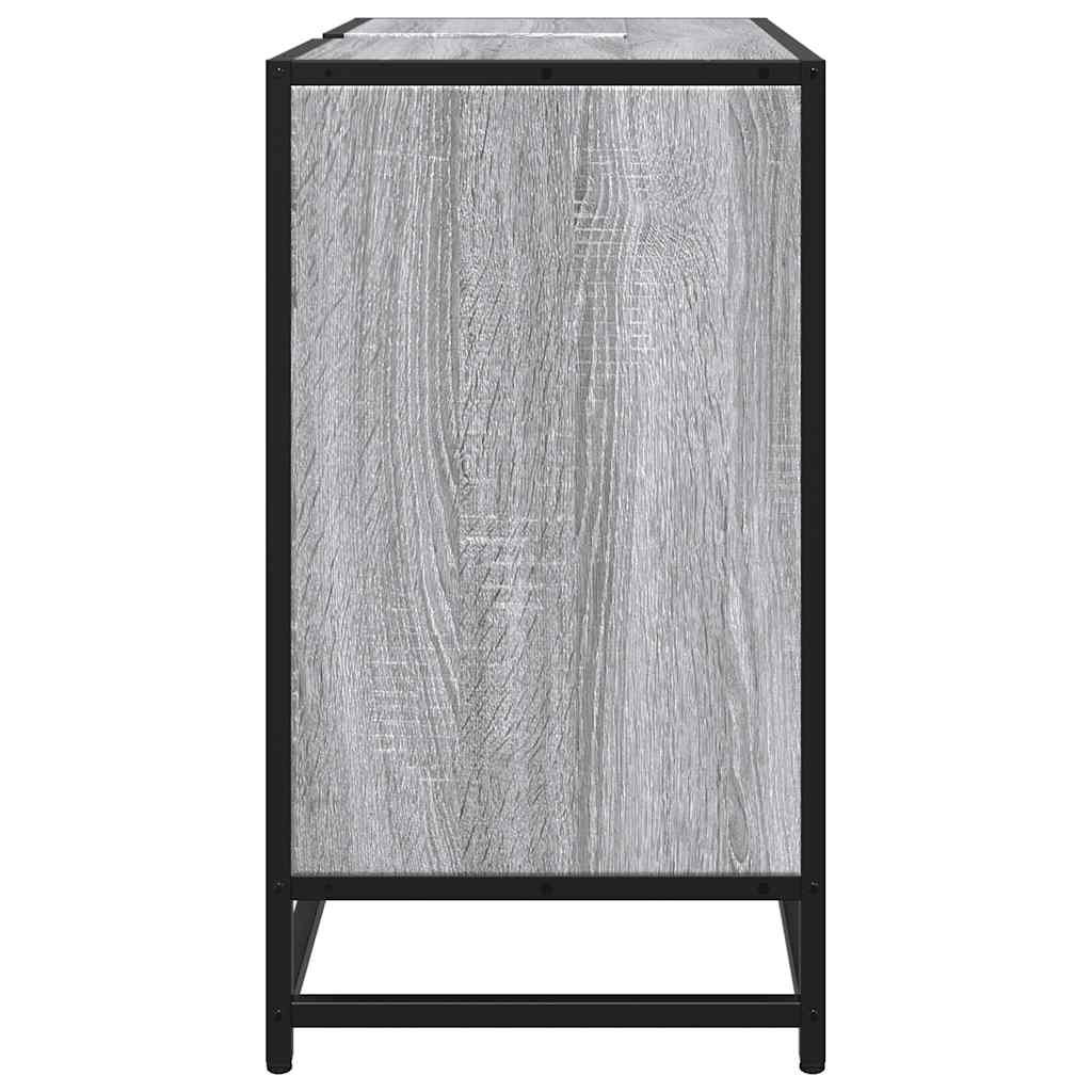 Grey Sonoma Bathroom Sink Cabinet, 65x33x60 cm, Engineered Wood