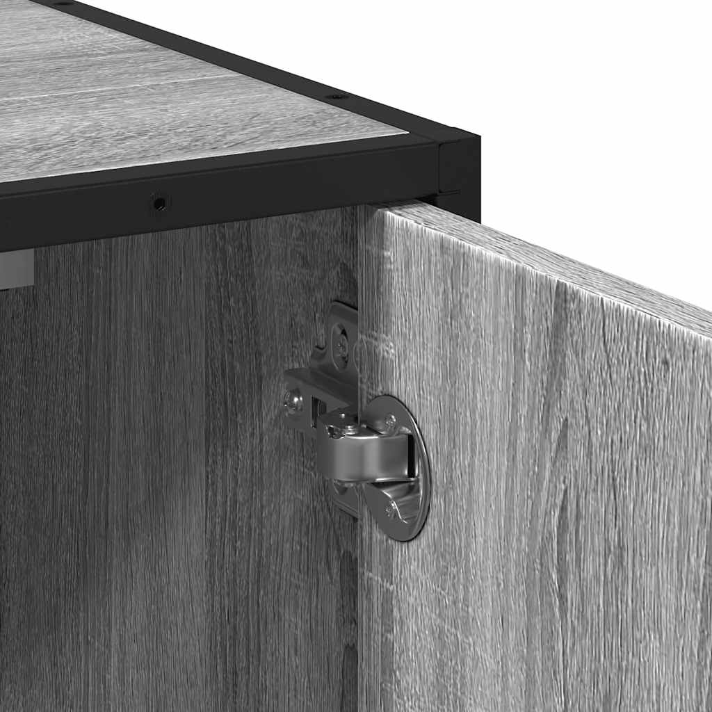 Grey Sonoma Bathroom Sink Cabinet, 65x33x60 cm, Engineered Wood