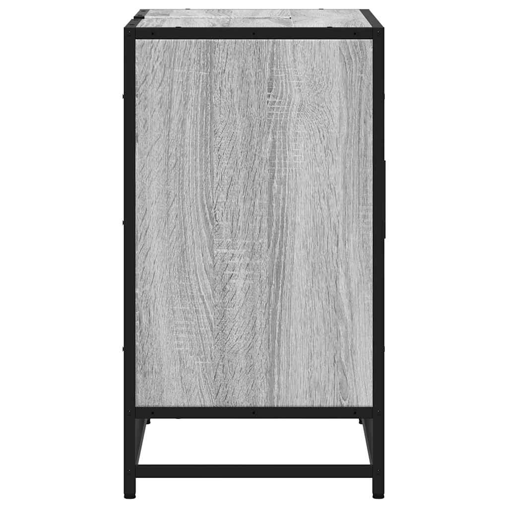 Grey Sonoma Bathroom Sink Cabinet 65x33x60 cm - Engineered Wood