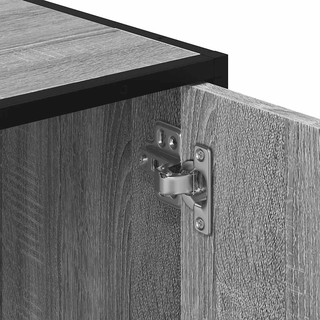 Grey Sonoma Bathroom Sink Cabinet 65x33x60 cm - Engineered Wood