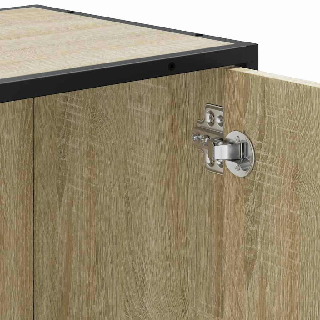 Sonoma Oak Bathroom Sink Cabinet, 65x33x60 cm, Engineered Wood