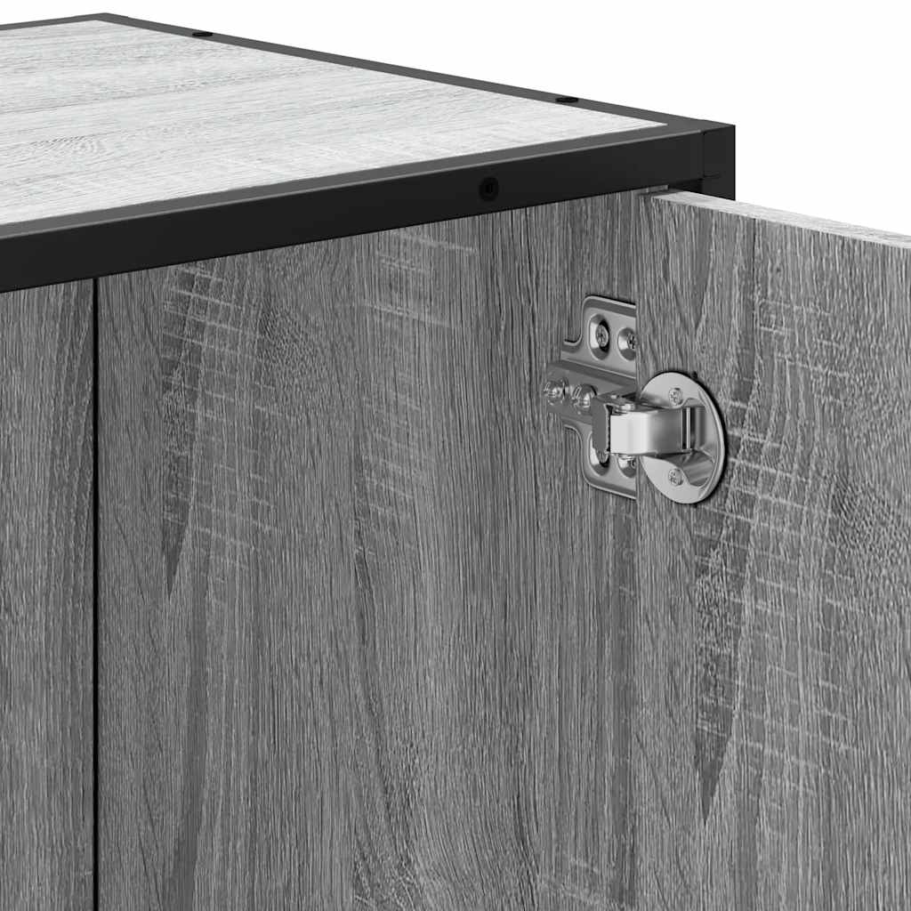 Grey Sonoma Bathroom Sink Cabinet, 65x33x60 cm, Engineered Wood