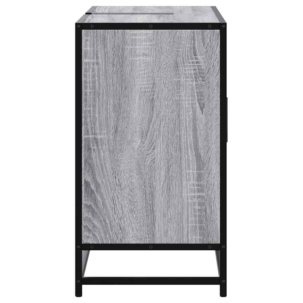 Grey Sonoma Bathroom Sink Cabinet 80x33x60cm - Engineered Wood