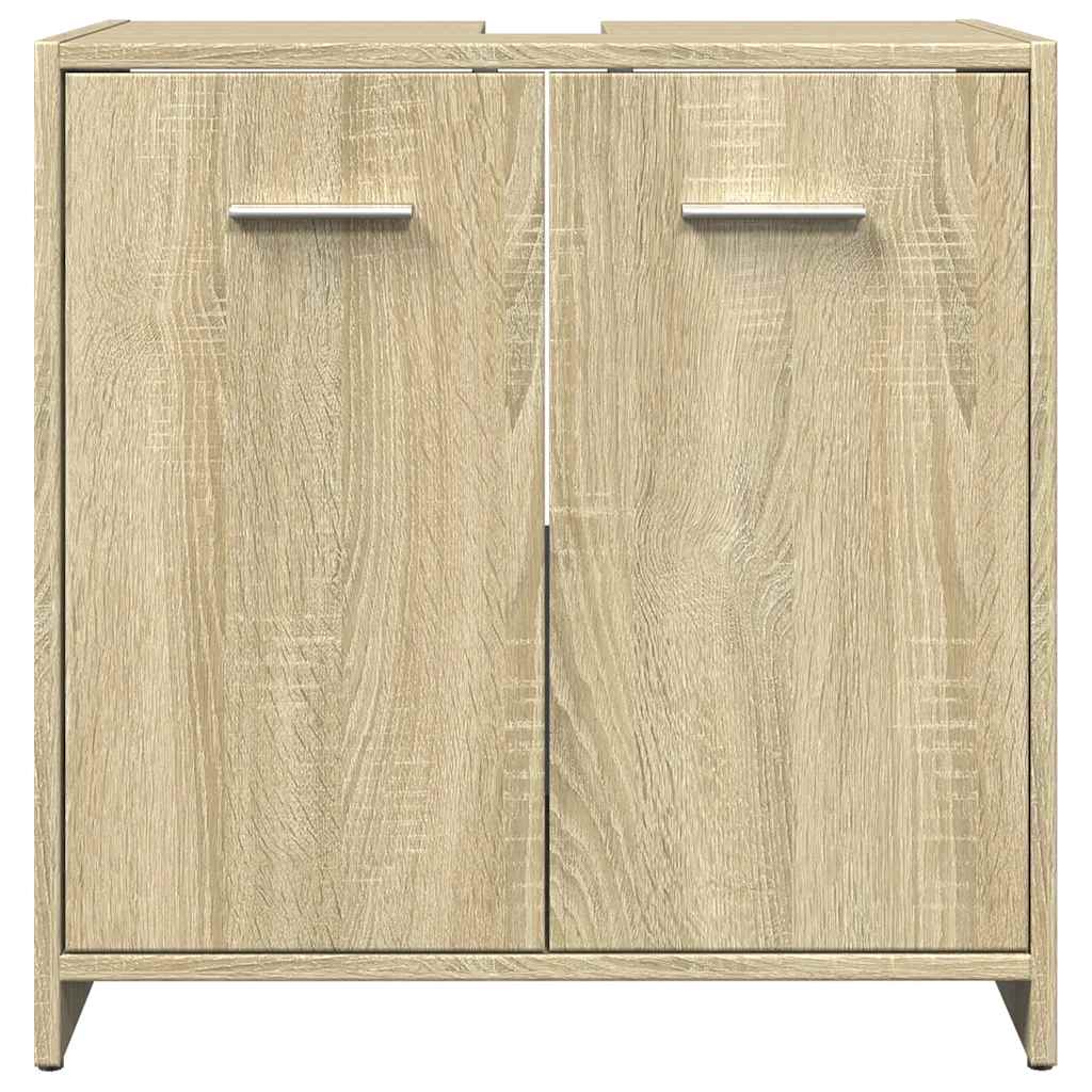 Sonoma Oak Bathroom Sink Cabinet 60x33x60 cm - Engineered Wood