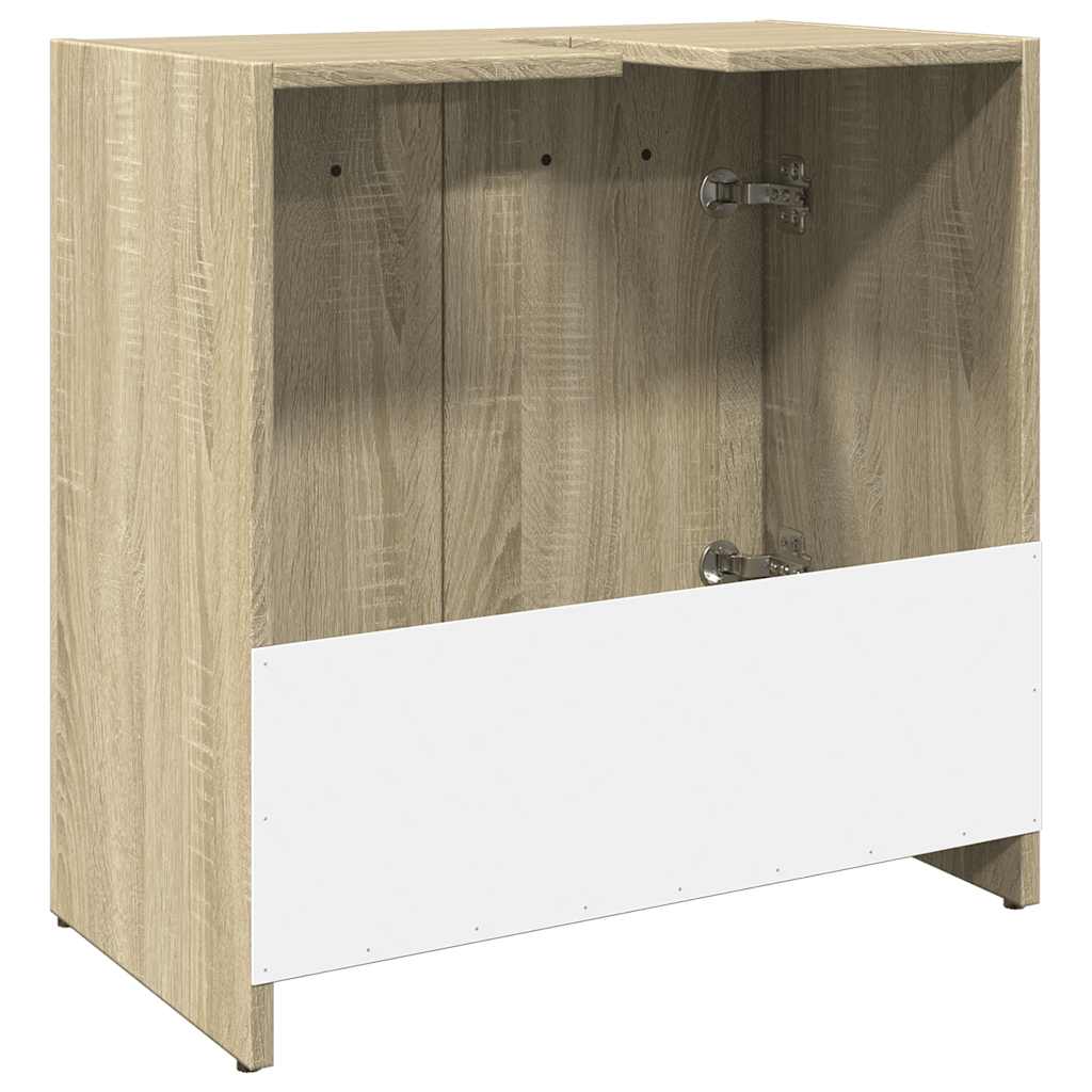 Sonoma Oak Bathroom Sink Cabinet 60x33x60 cm - Engineered Wood