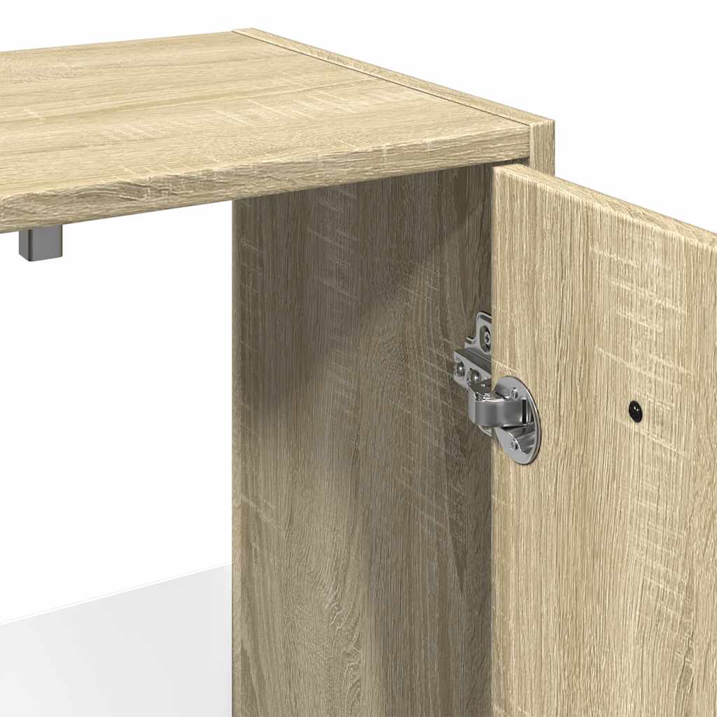 Sonoma Oak Bathroom Sink Cabinet 60x33x60 cm - Engineered Wood