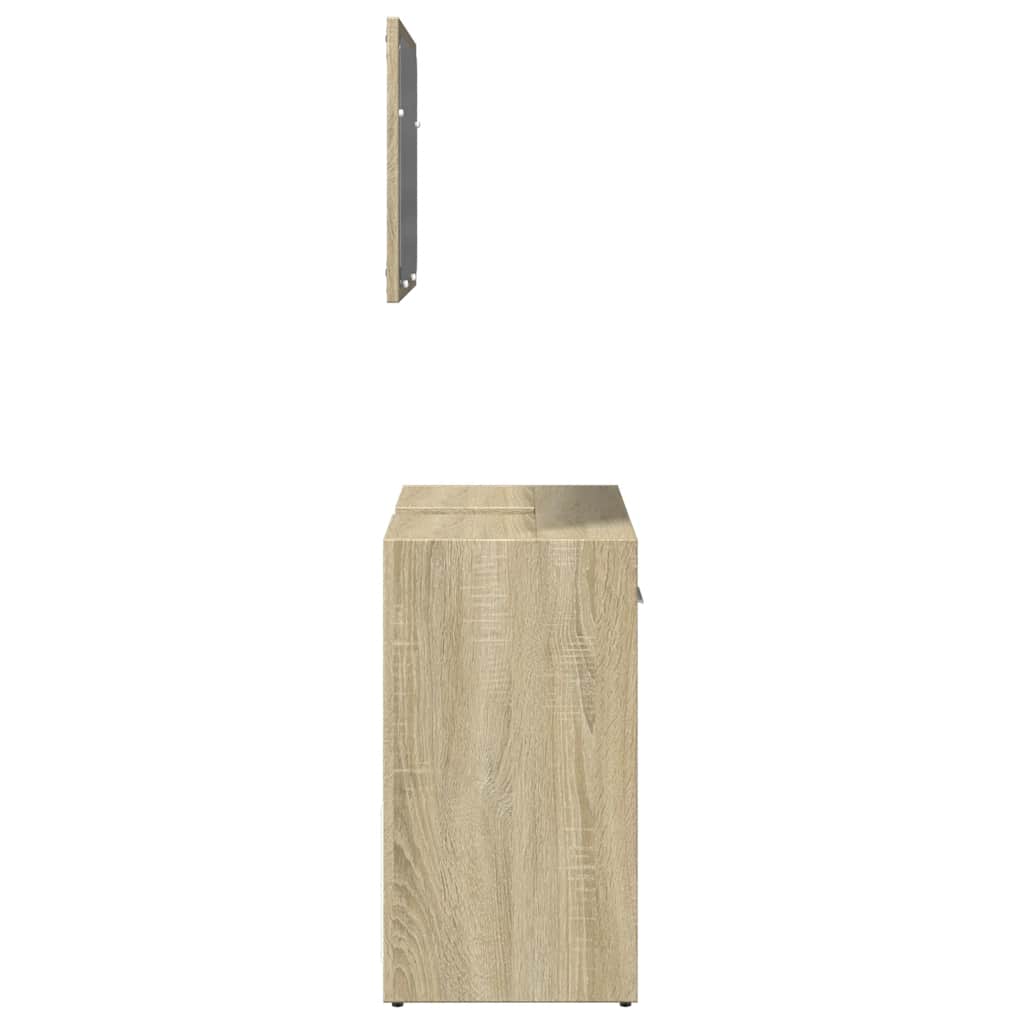 Sonoma Oak 2-Piece Bathroom Furniture Set - Engineered Wood