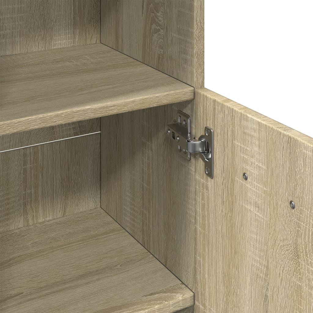 Sonoma Oak Bathroom Cabinet, Engineered Wood, 30.5x30x95 cm