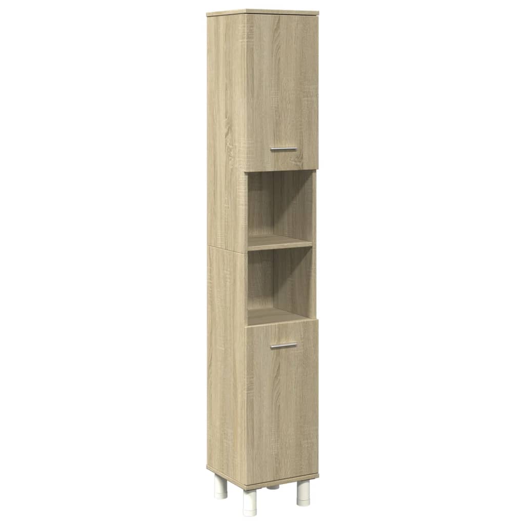 Sonoma Oak Bathroom Cabinet, 30.5x30x179 cm, Engineered Wood