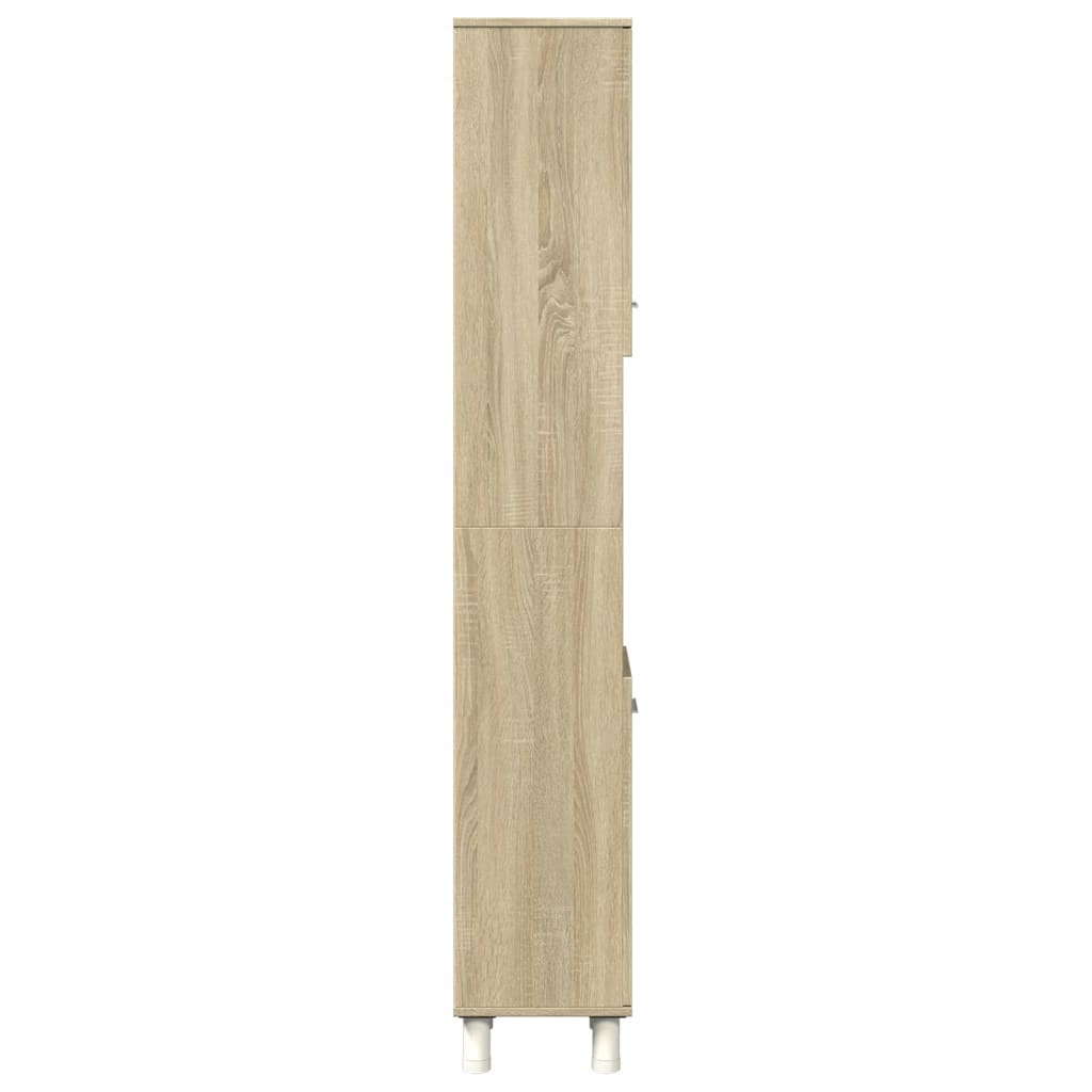 Sonoma Oak Bathroom Cabinet, 30.5x30x179 cm, Engineered Wood